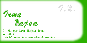 irma majsa business card